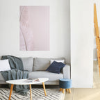 WHISPERING PINK FEATHERS Póster Vertical Adhesivo