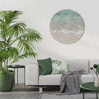 SERENITY BY THE SHORE Round Wall Art