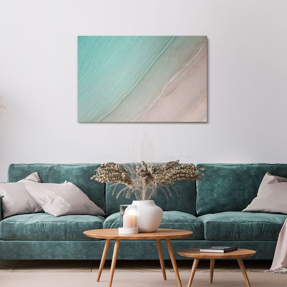 COASTAL CALM ARTISTRY Cuadro en lienzo horizontal