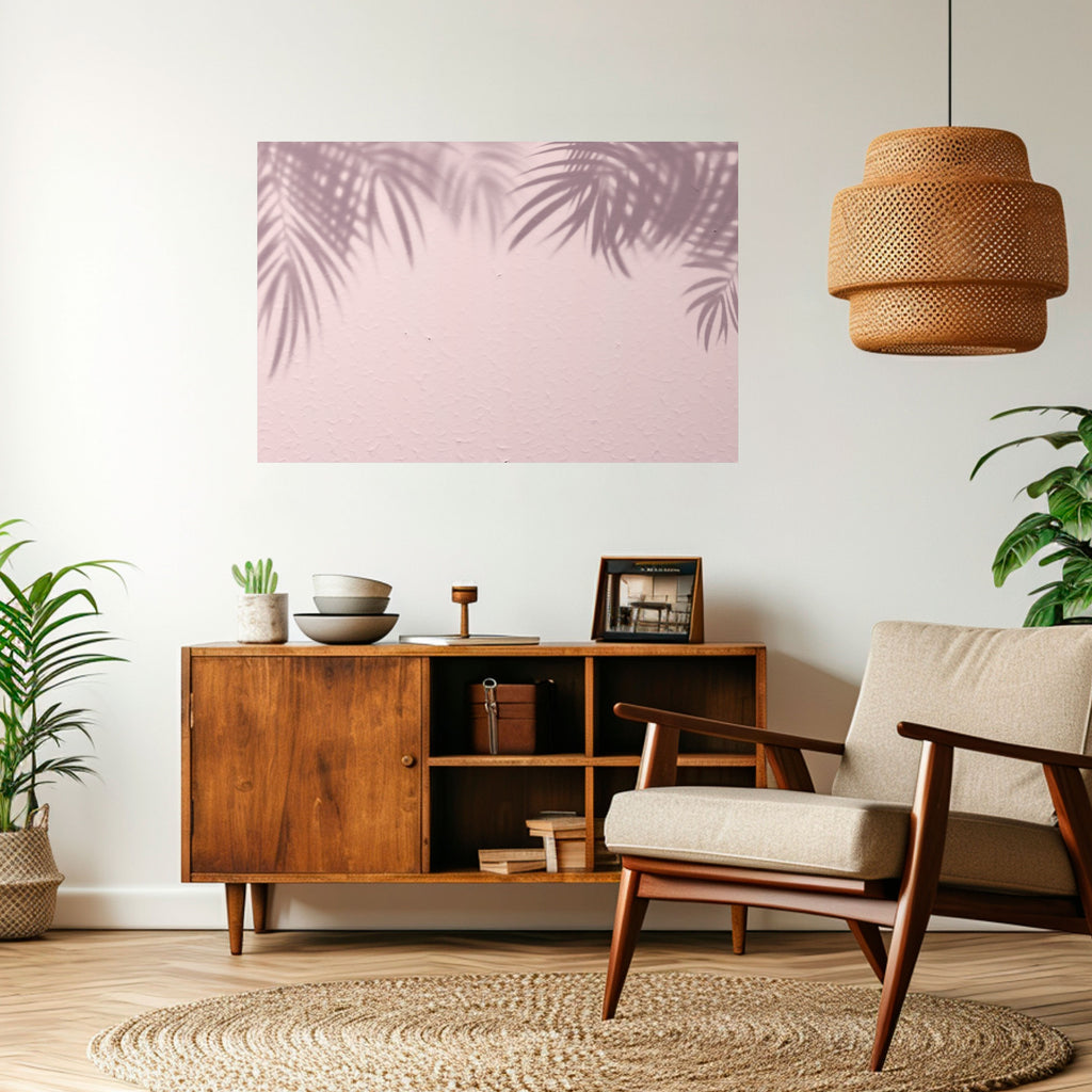 PALM SHADOWS DANCE Póster horizontal autoadhesivo