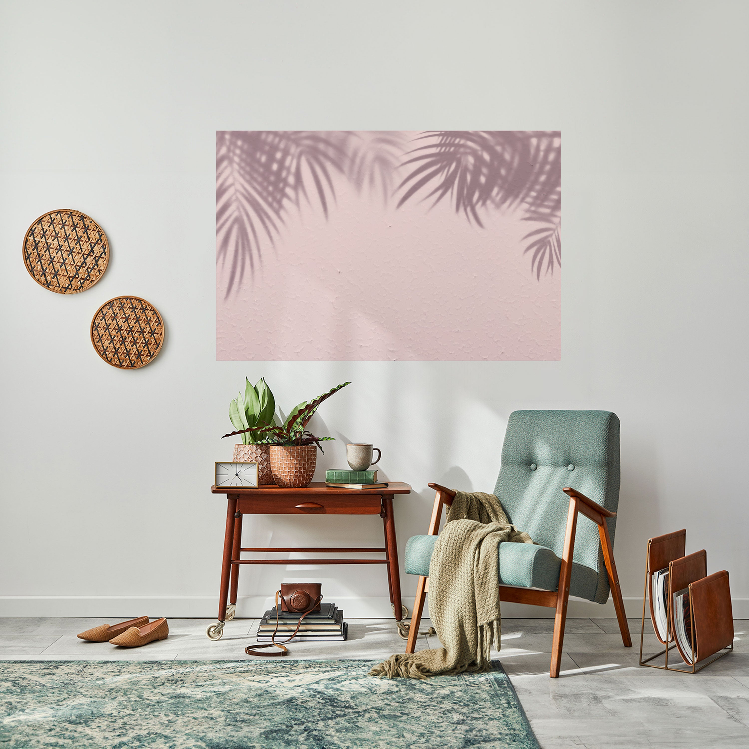 PALM SHADOWS DANCE Póster horizontal autoadhesivo