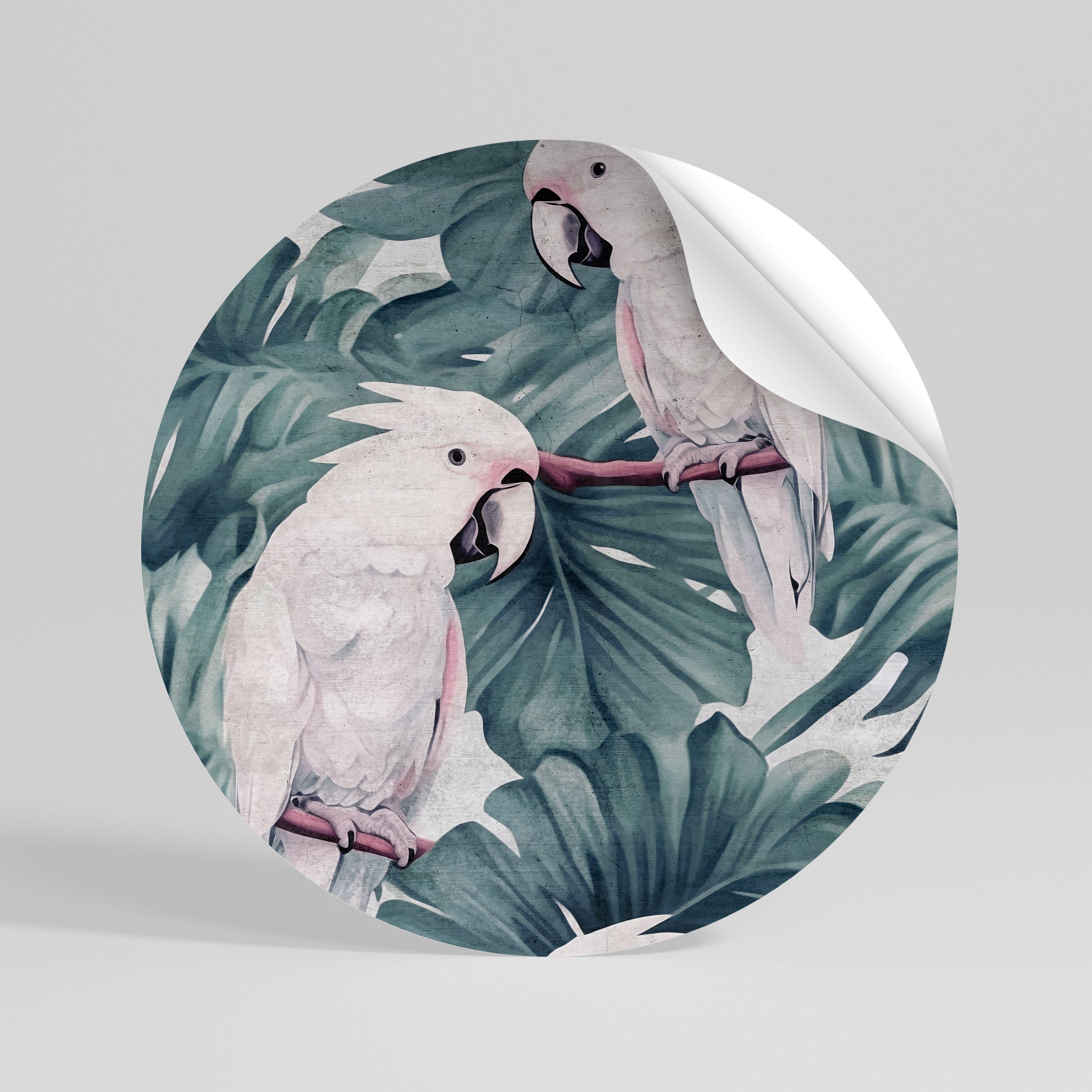 POPINJAY LOOK Peel and Stick Round Sticker