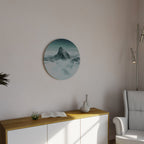 CLOUD-KISSED PEAK Decoración de Pared Redonda