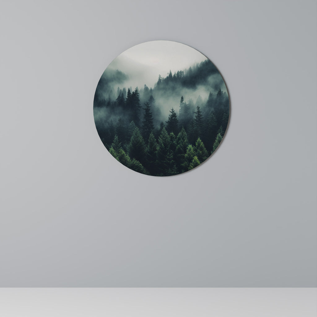 MYSTICAL FOREST WHISPERS Round Wall Art