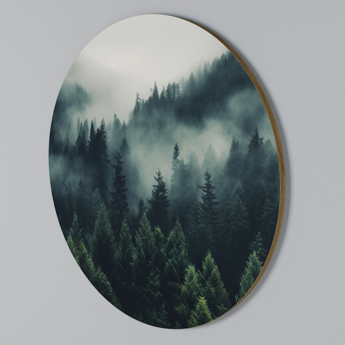 MYSTICAL FOREST WHISPERS Arte de pared redondo