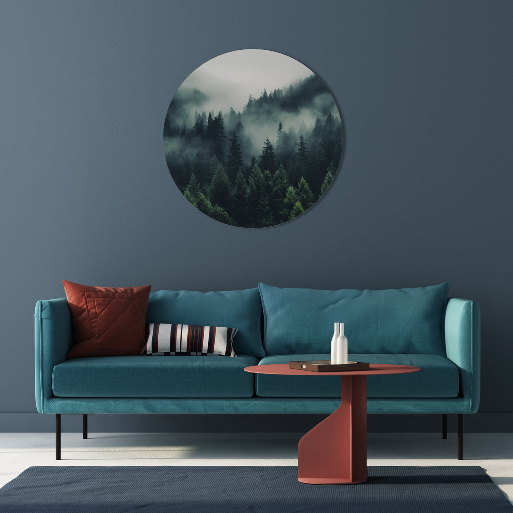 MYSTICAL FOREST WHISPERS Round Wall Art