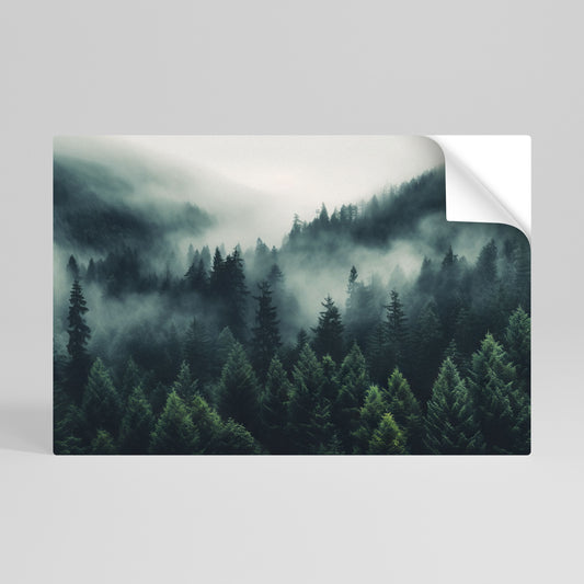 MYSTICAL FOREST WHISPERS Póster adhesivo horizontal