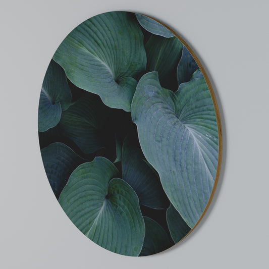 ENCHANTED FOLIAGE DANCE Arte de pared redondo