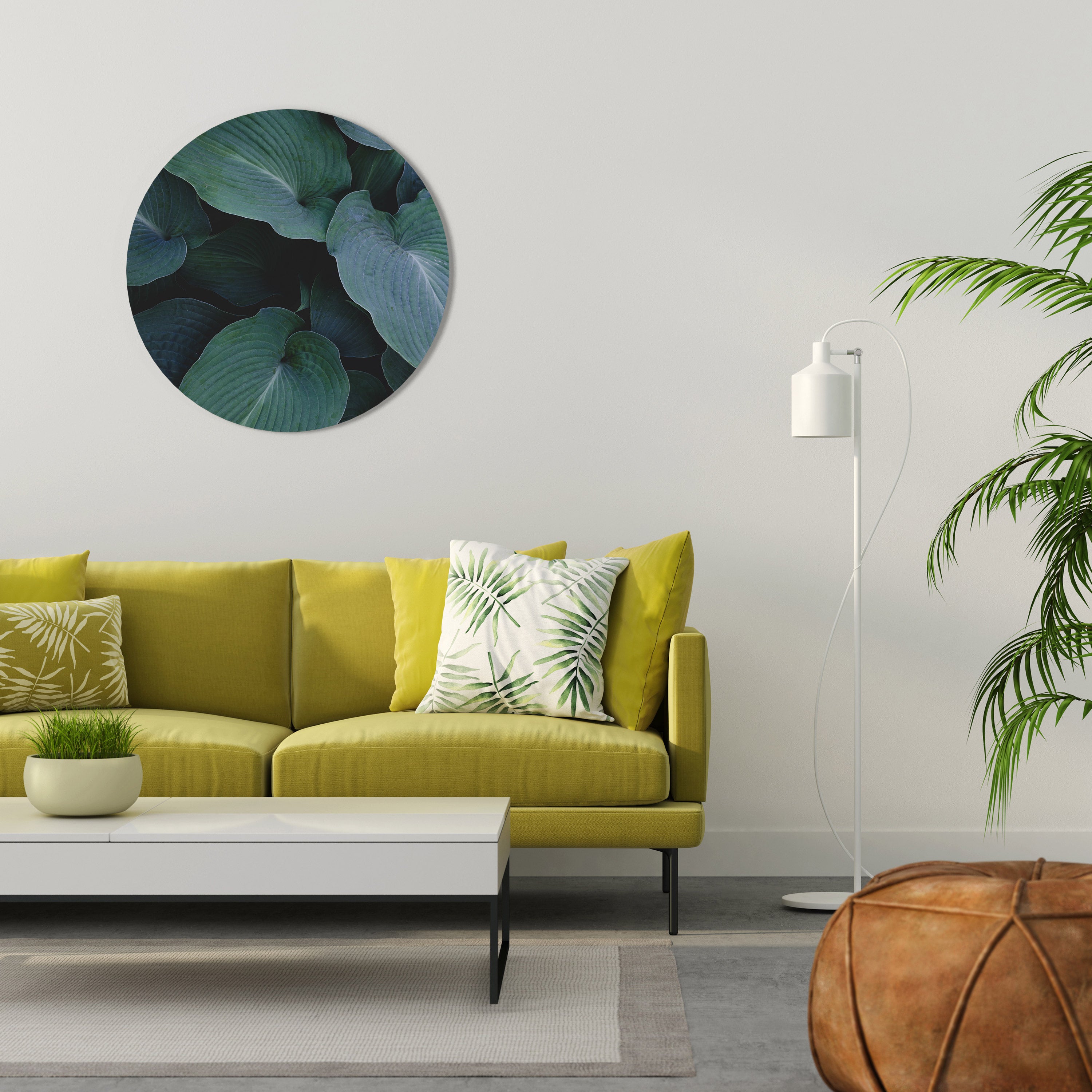 ENCHANTED FOLIAGE DANCE Round Wall Art