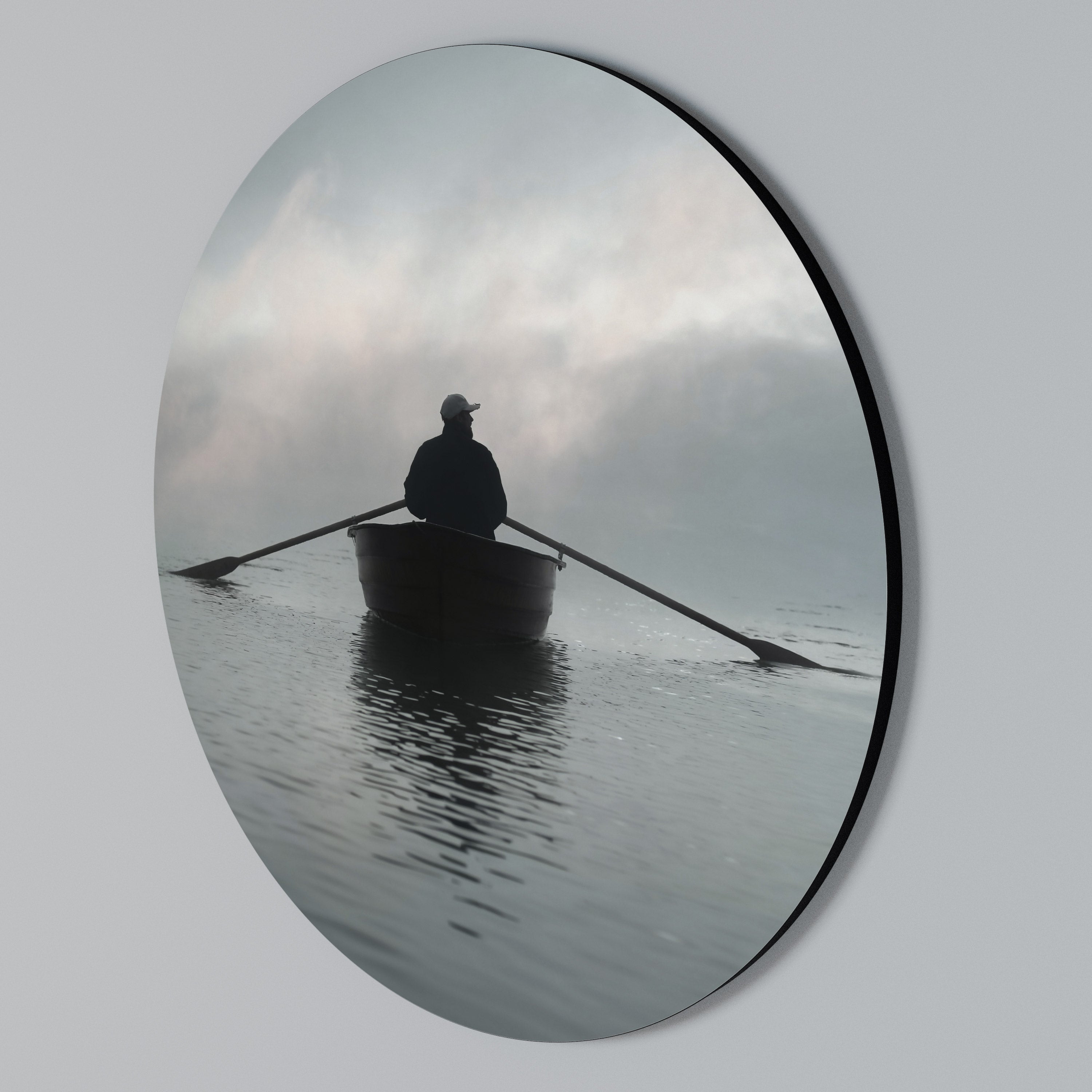 SAIL INTO THE UNKNOWN Round Wall Art