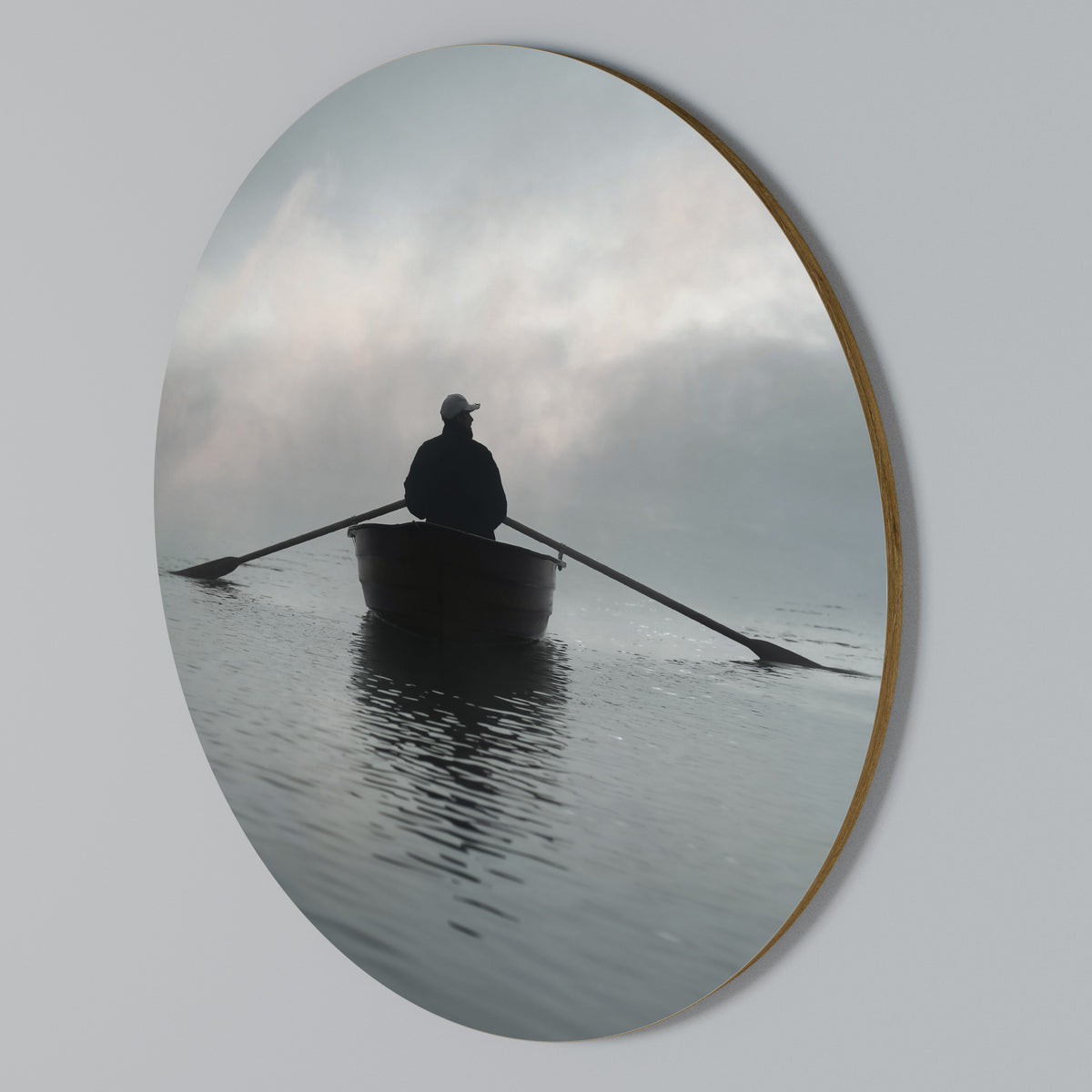 SAIL INTO THE UNKNOWN Arte de pared redondo