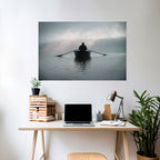 SAIL INTO THE UNKNOWN Póster Horizontal Adhesivo