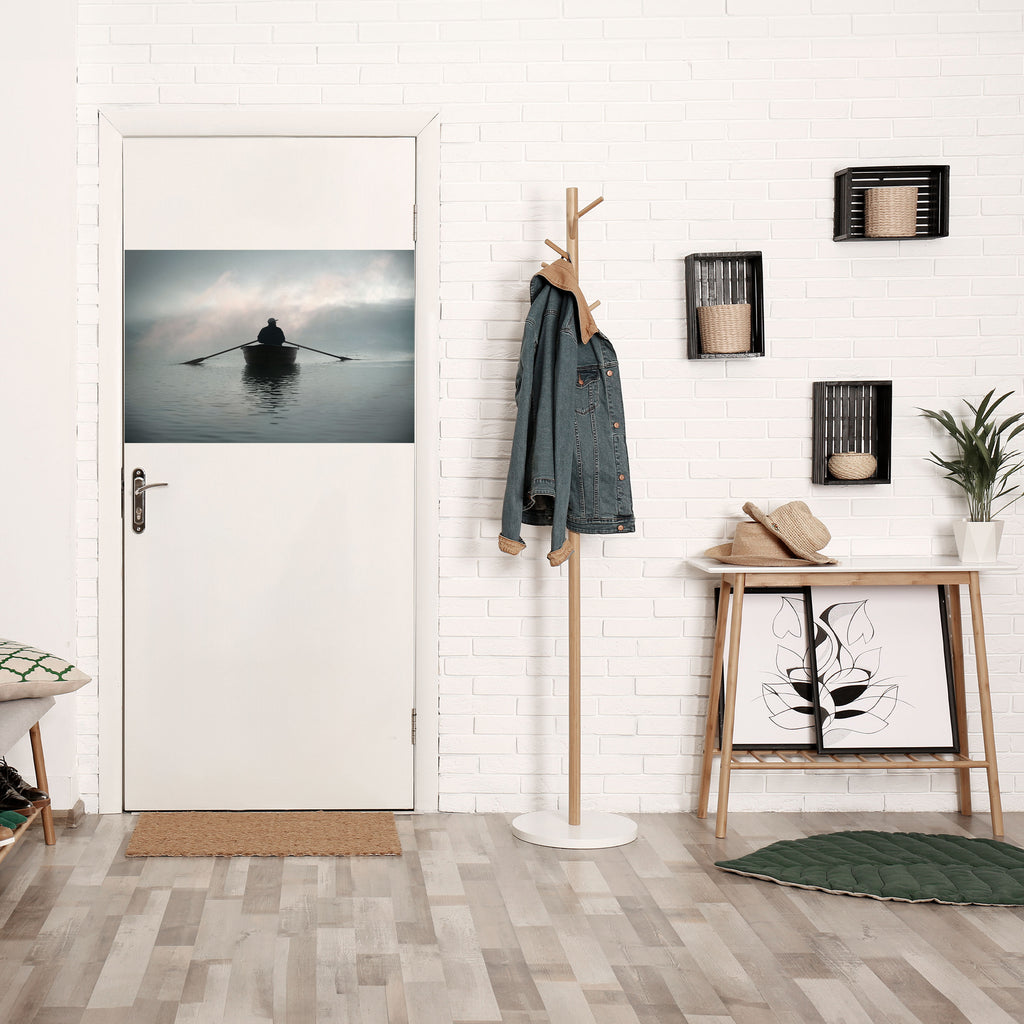 NAVEGA HACIA LO DESCONOCIDO Póster horizontal autoadhesivo