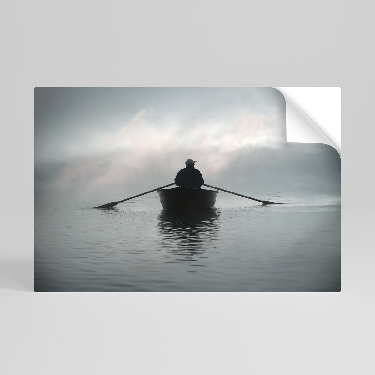 SAIL INTO THE UNKNOWN Póster adhesivo horizontal
