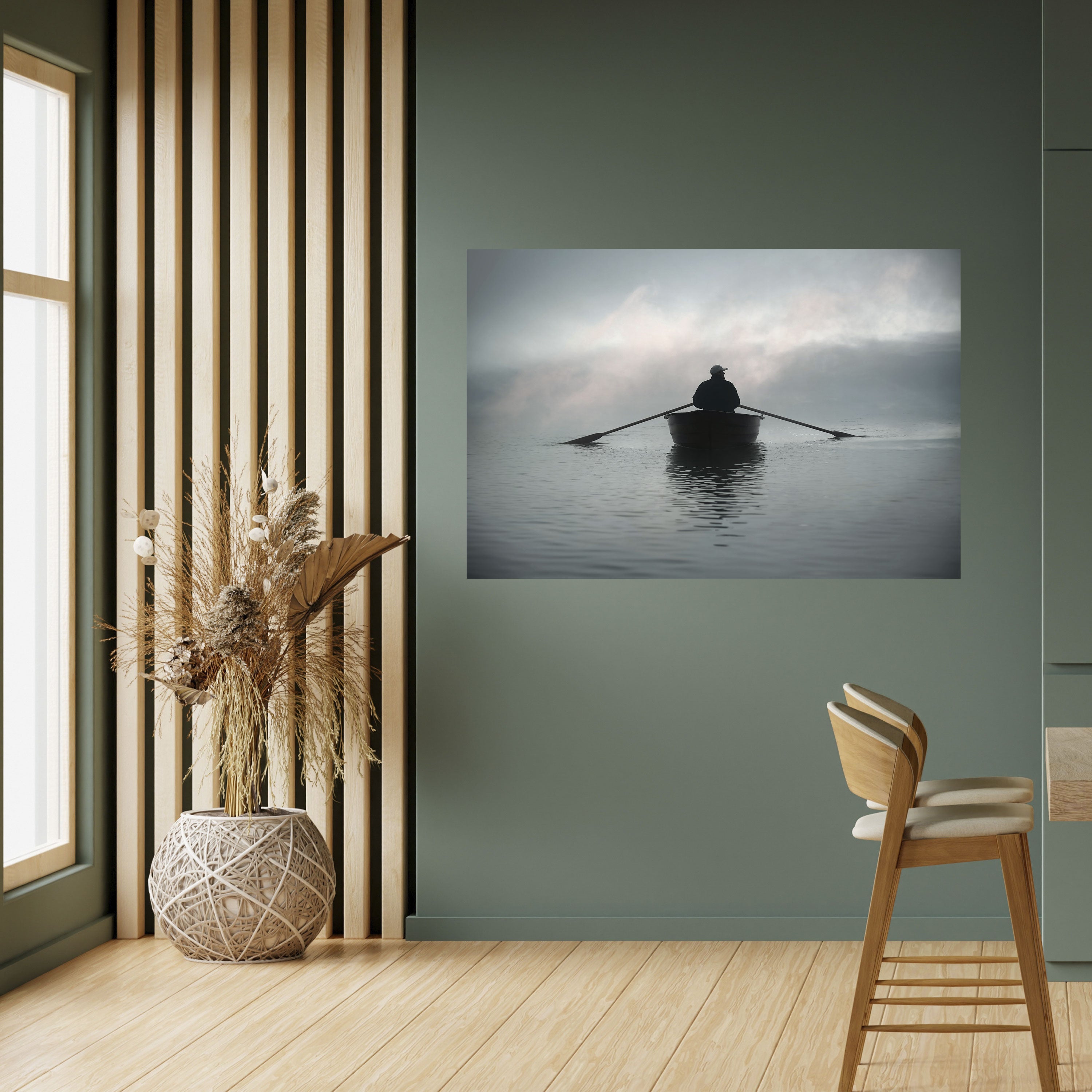 NAVEGA HACIA LO DESCONOCIDO Póster horizontal autoadhesivo