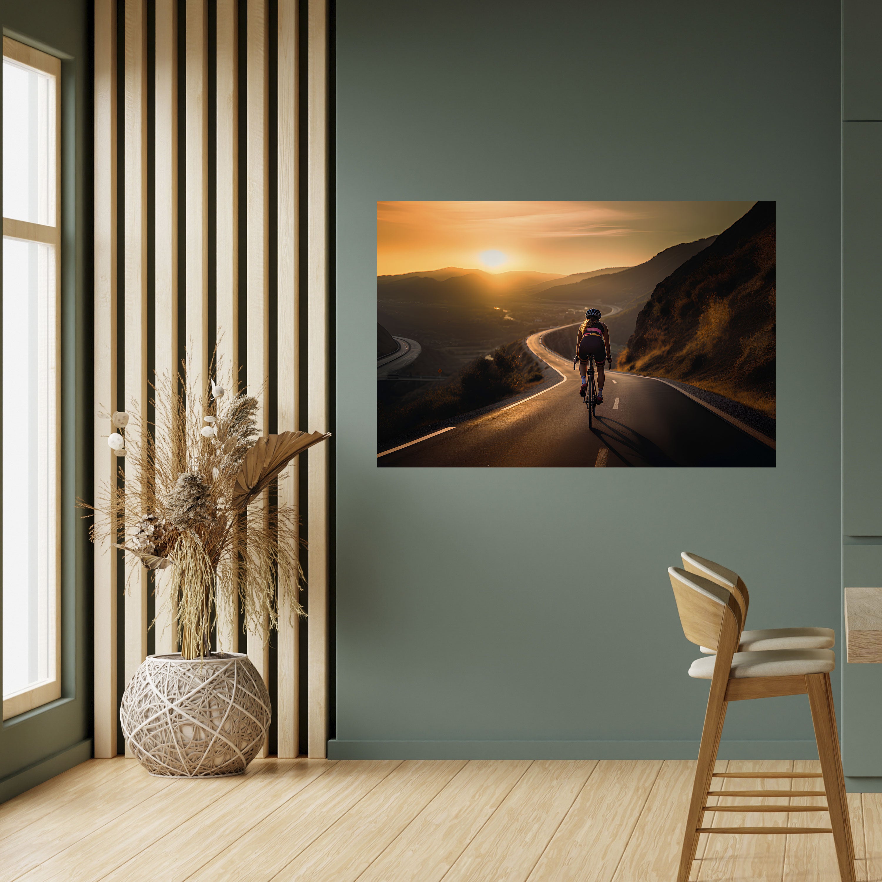 Póster horizontal autoadhesivo RIDE INTO GOLD