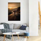 RIDE INTO GOLD Póster Vertical Adhesivo