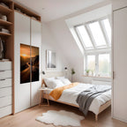 RIDE INTO GOLD Póster Vertical Adhesivo