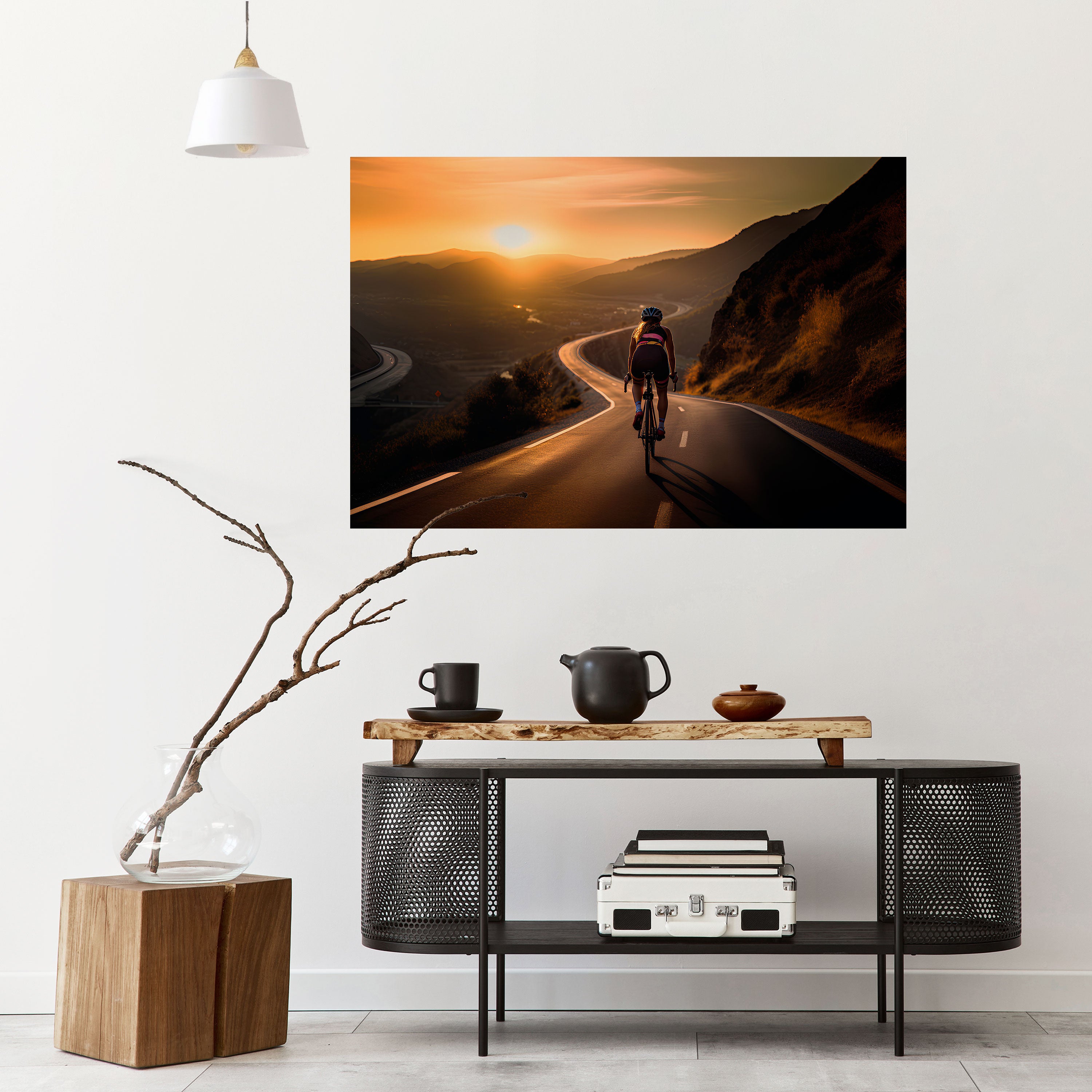 Póster horizontal autoadhesivo RIDE INTO GOLD