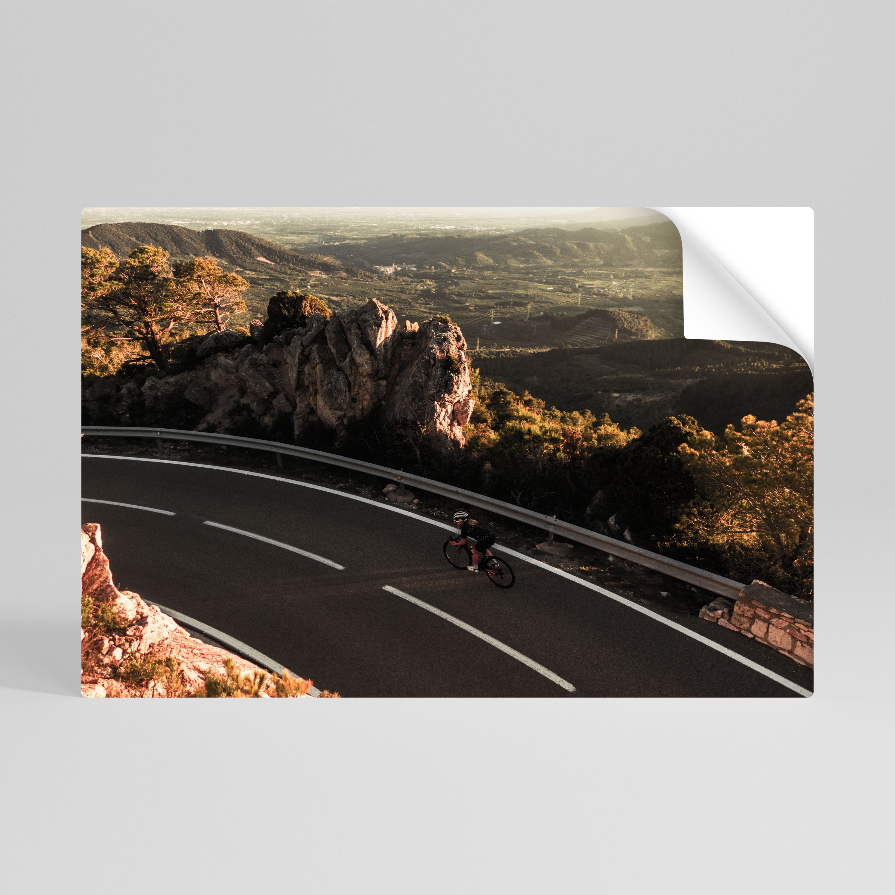 Póster horizontal autoadhesivo "RUTA DE MONTAÑA"