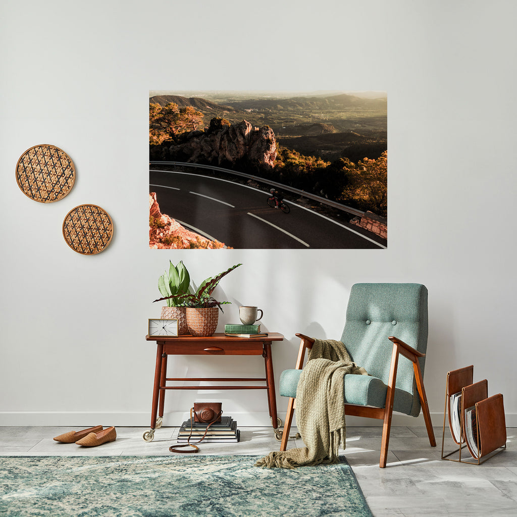 Póster horizontal autoadhesivo "RUTA DE MONTAÑA"