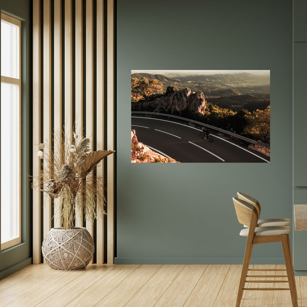 Póster horizontal autoadhesivo "RUTA DE MONTAÑA"