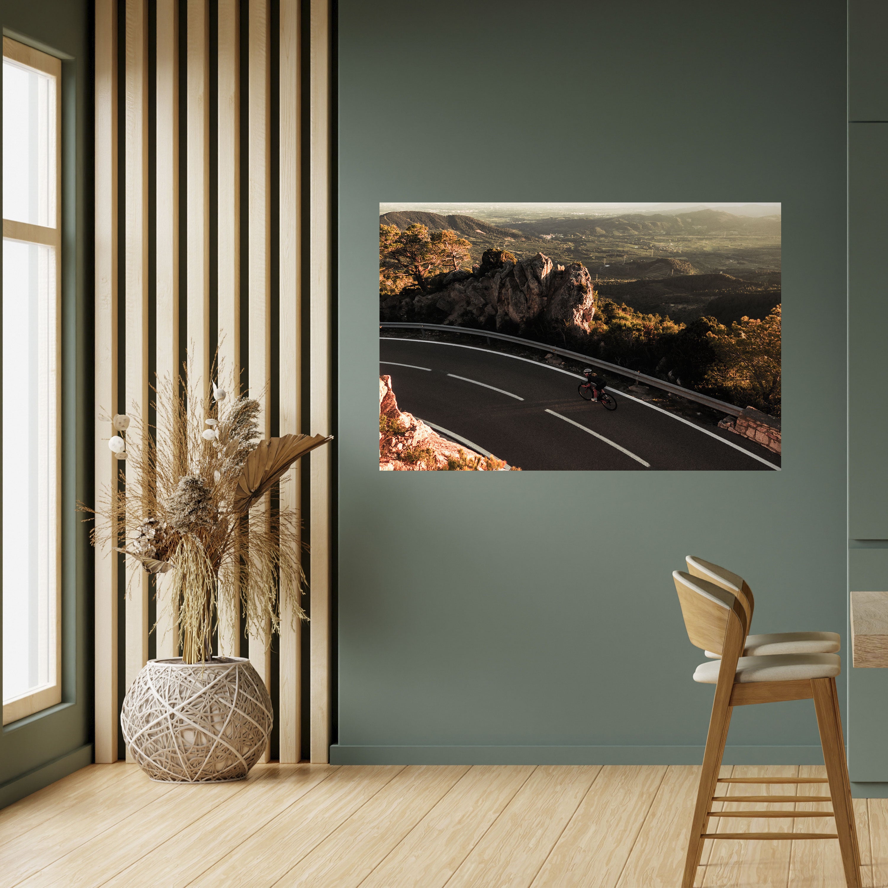 Póster horizontal autoadhesivo "RUTA DE MONTAÑA"