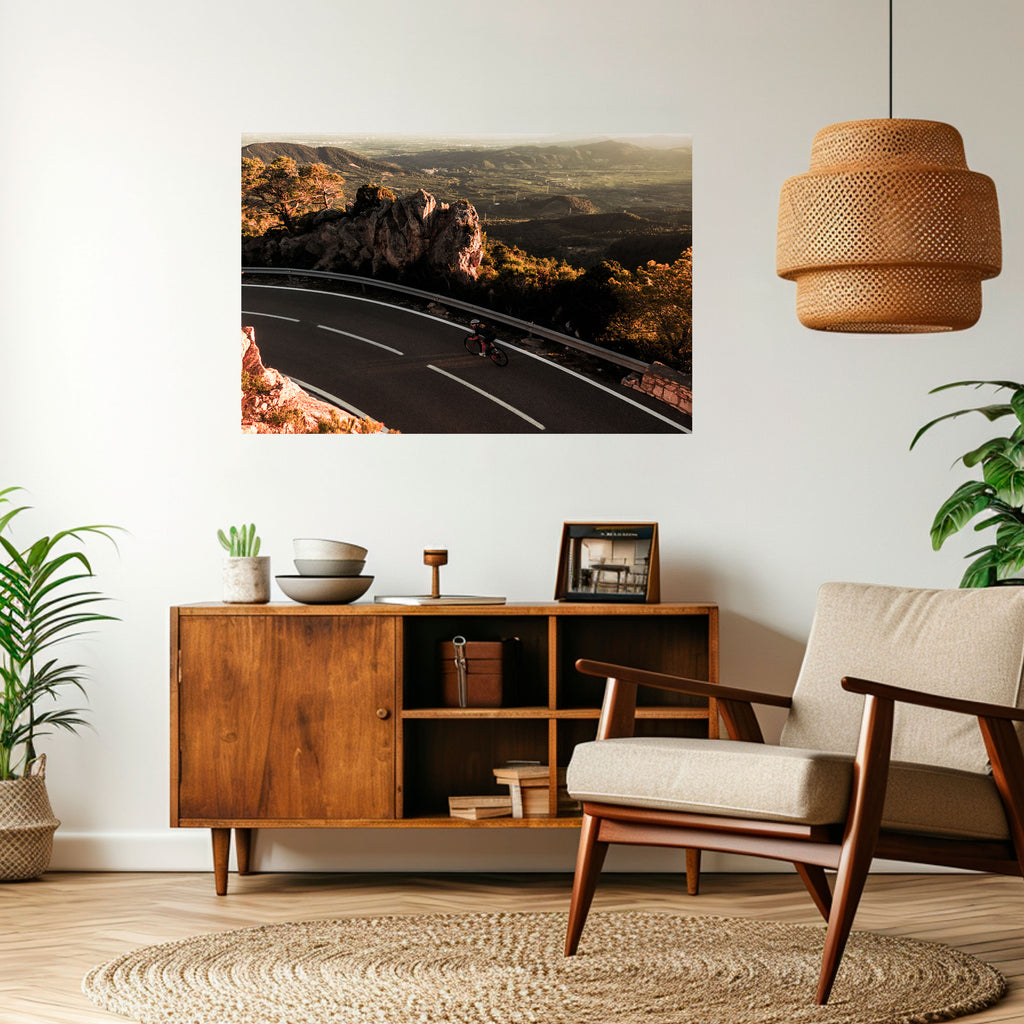 Póster horizontal autoadhesivo "RUTA DE MONTAÑA"