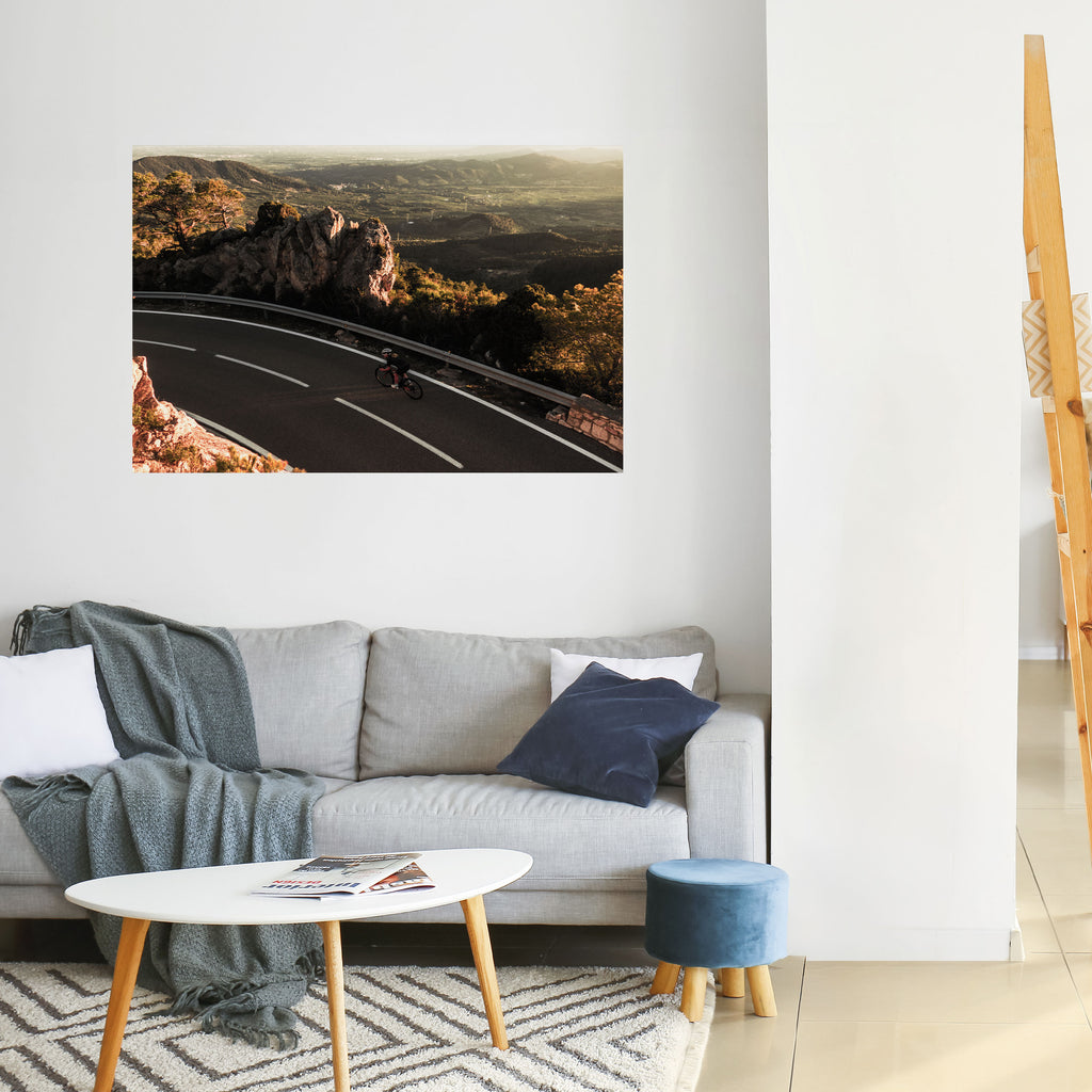 Póster horizontal autoadhesivo "RUTA DE MONTAÑA"