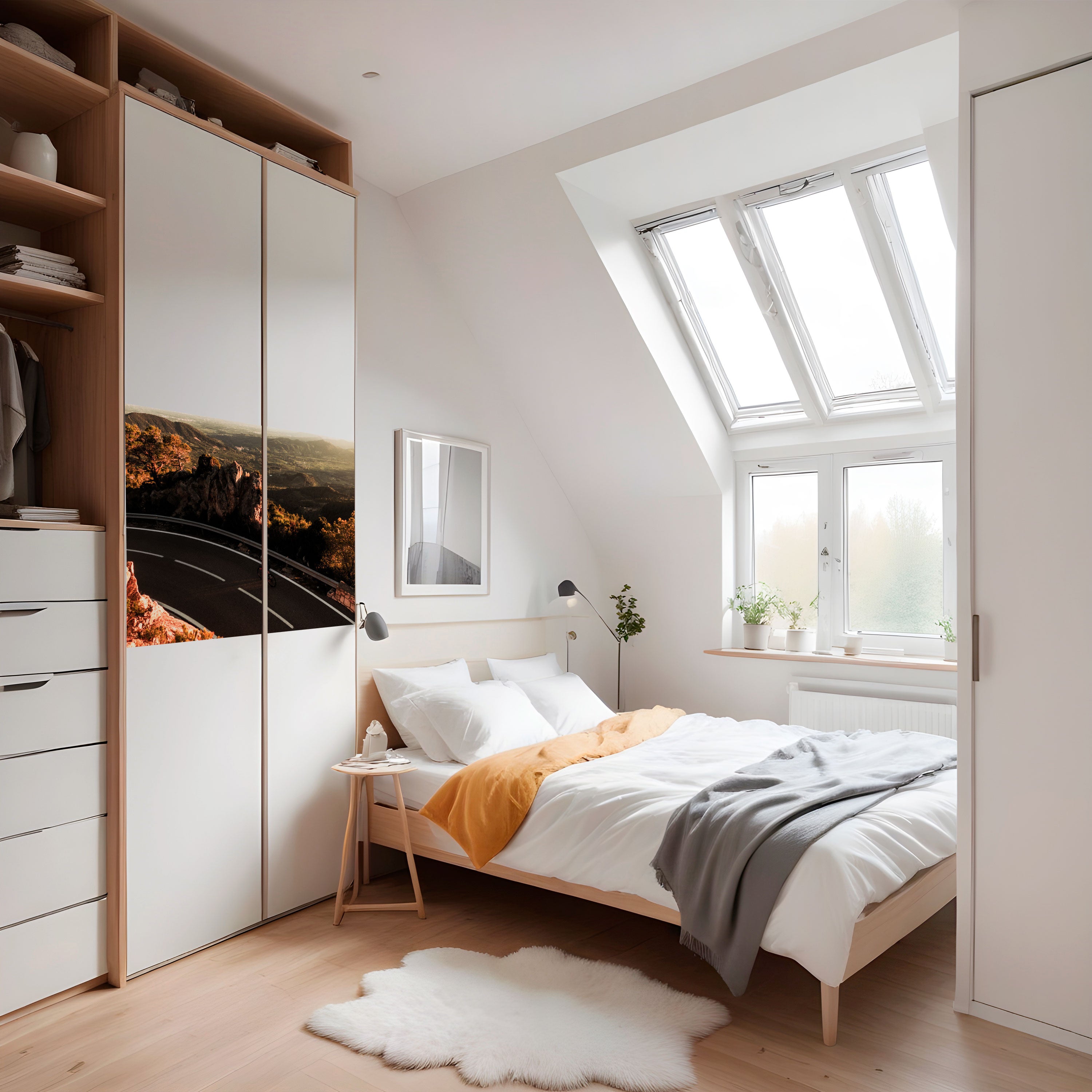 Póster horizontal autoadhesivo "RUTA DE MONTAÑA"