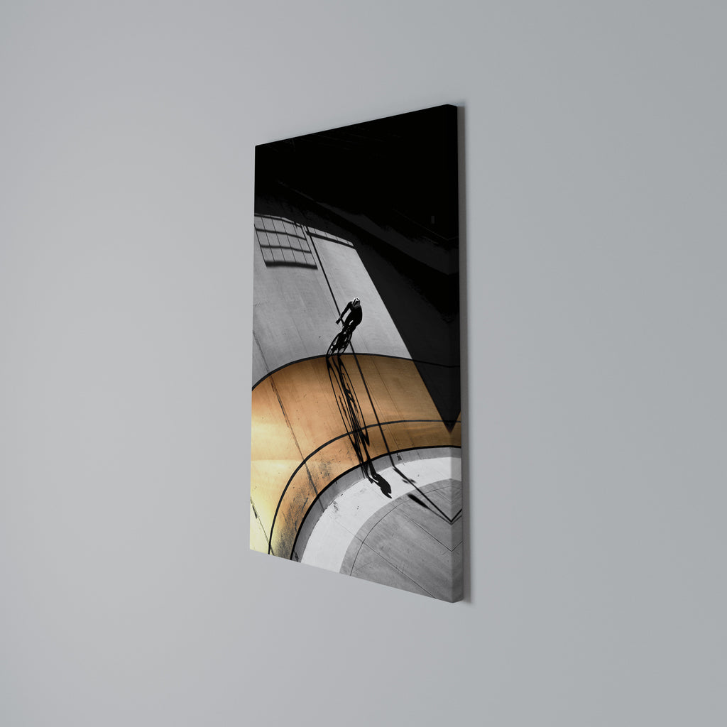 ORANGE ARC AMBIENCE Cuadro en lienzo vertical