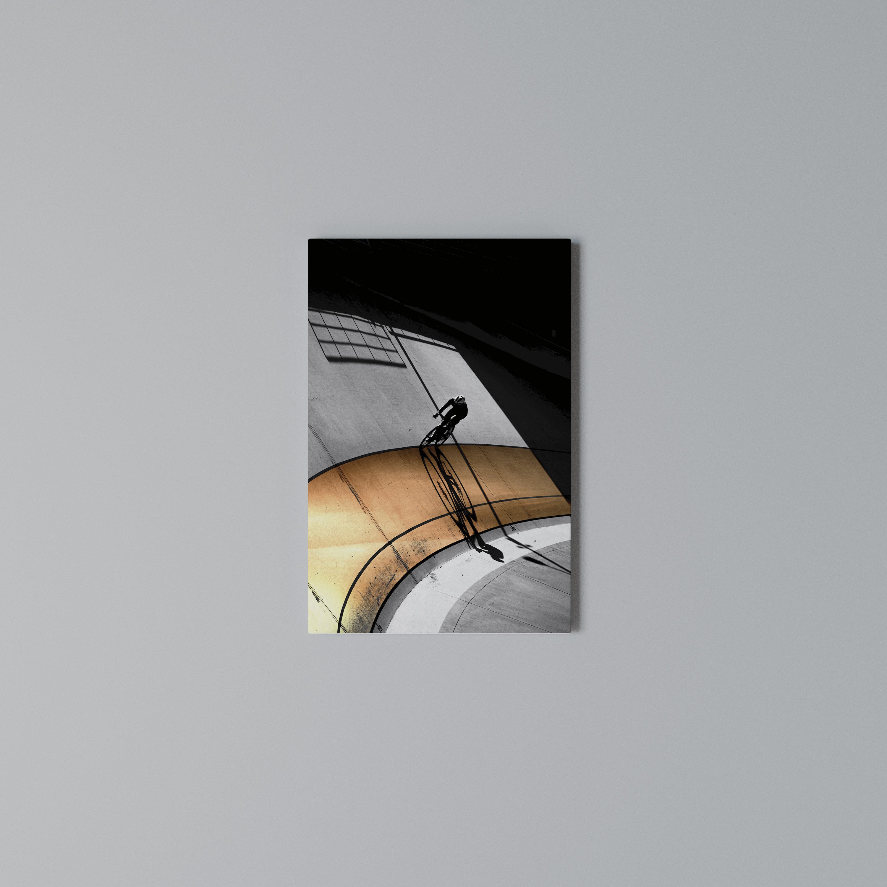 ORANGE ARC AMBIENCE Cuadro en lienzo vertical