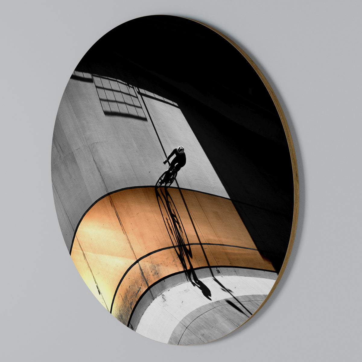 ORANGE ARC AMBIENCE Arte de pared redondo