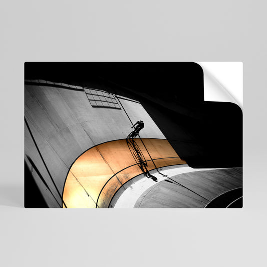 ORANGE ARC AMBIENCE Póster adhesivo horizontal