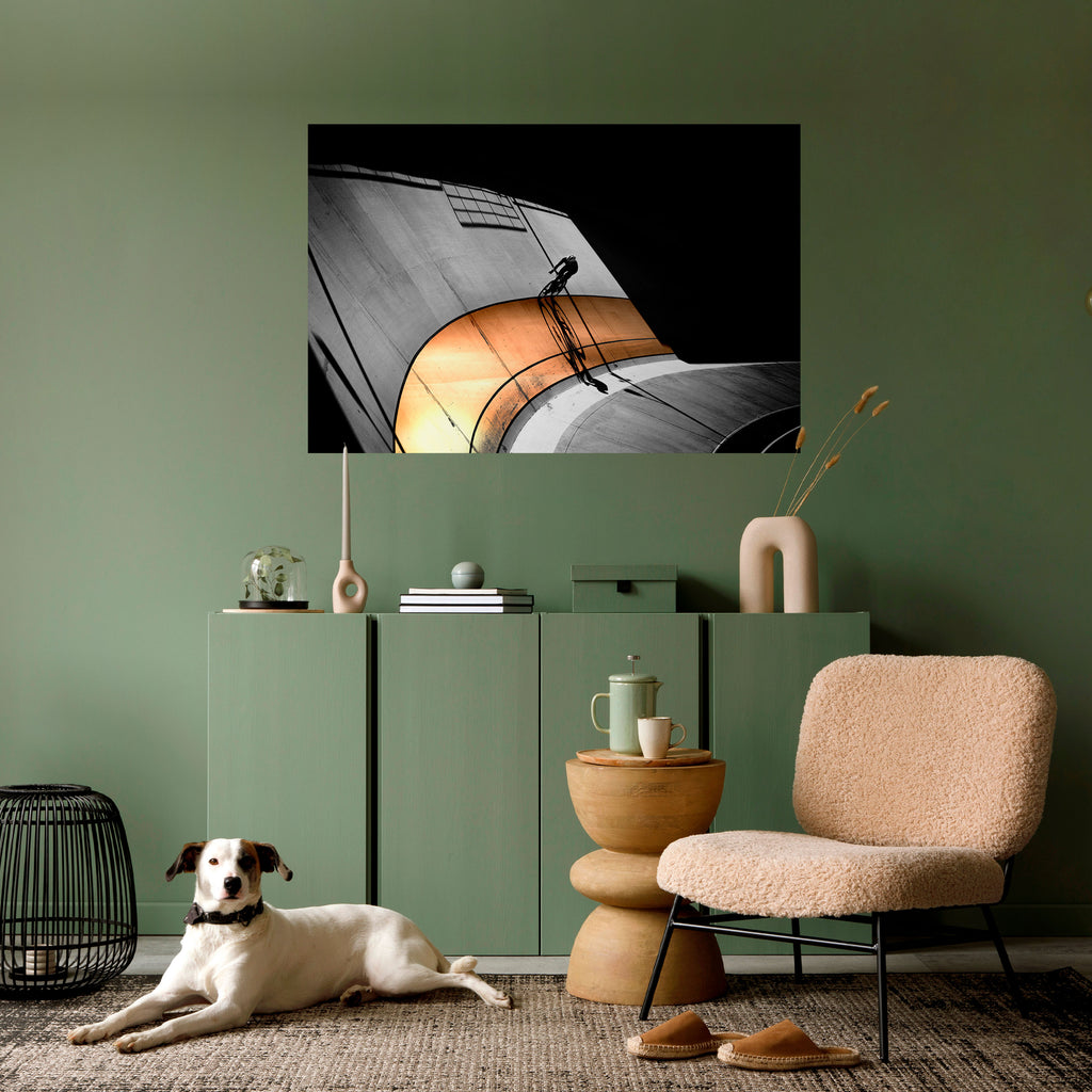 Póster horizontal autoadhesivo ORANGE ARC AMBIENCE