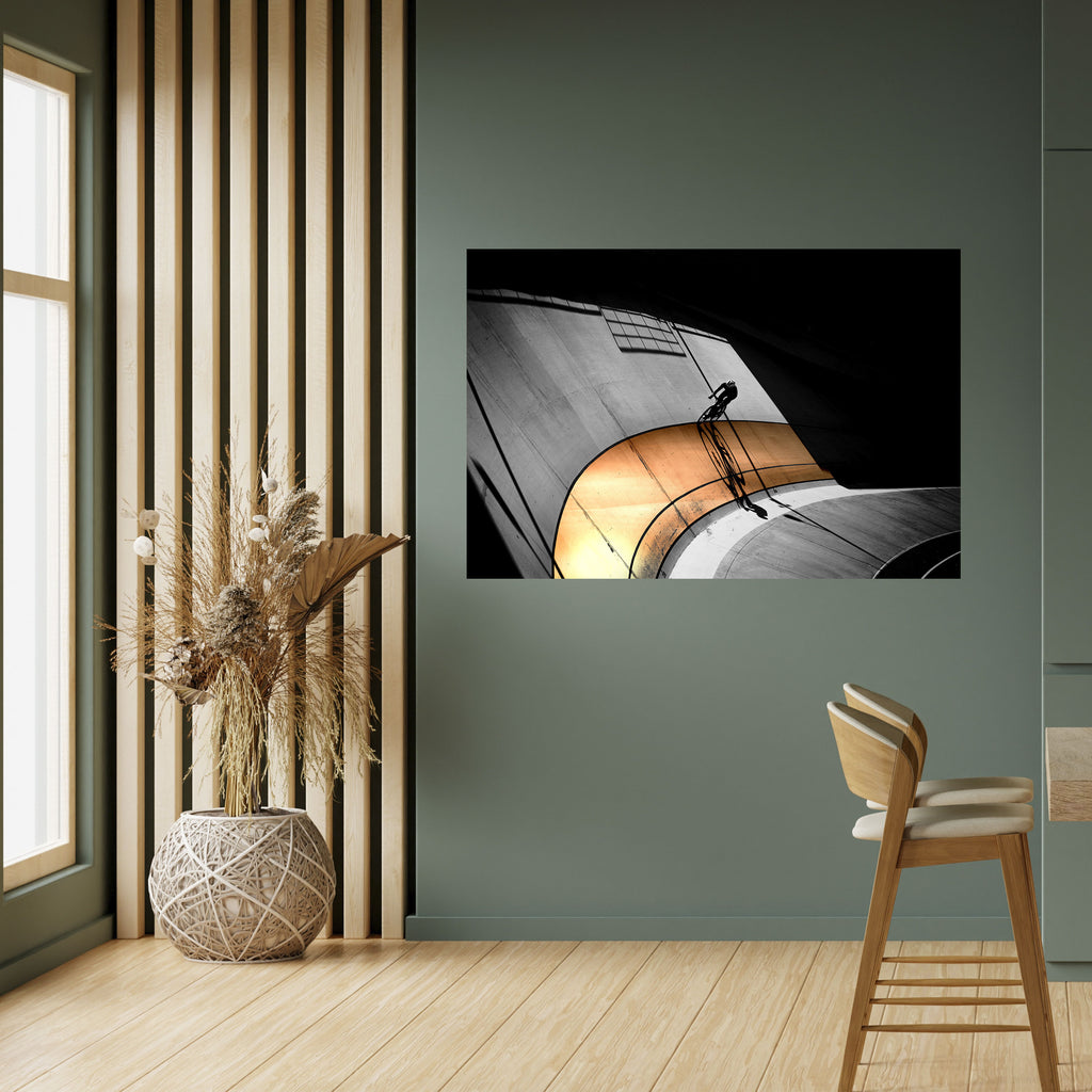 Póster horizontal autoadhesivo ORANGE ARC AMBIENCE