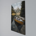 TRANQUIL LAKE JOURNEY Cuadro en lienzo vertical
