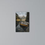 TRANQUIL LAKE JOURNEY Cuadro en lienzo vertical