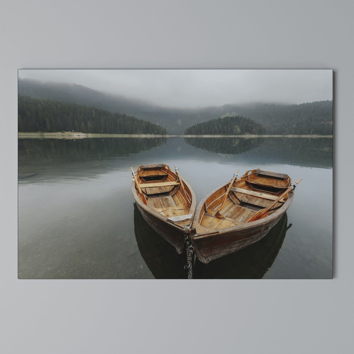 HARMONY OF BOATS Cuadro en lienzo horizontal