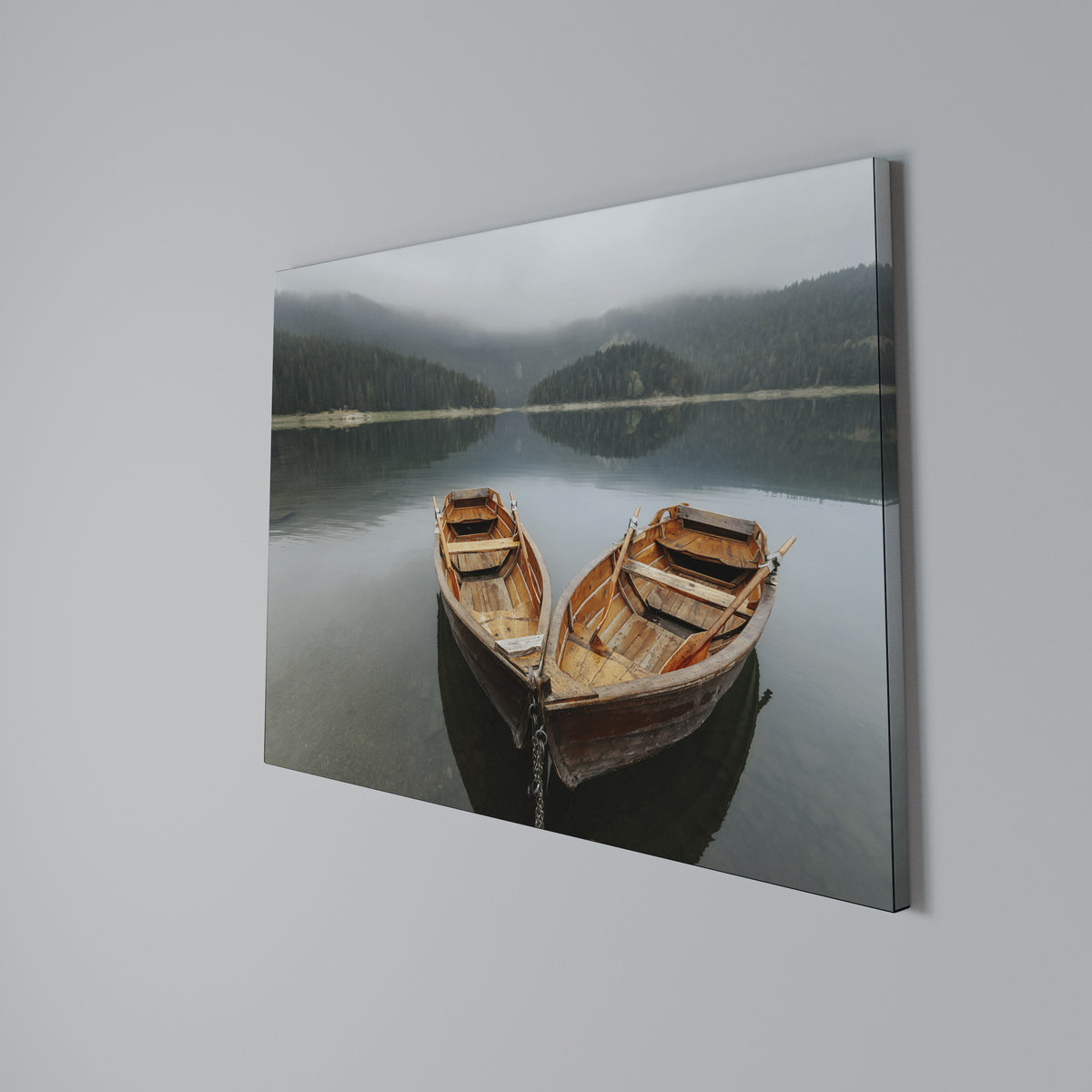 HARMONY OF BOATS Cuadro en lienzo horizontal