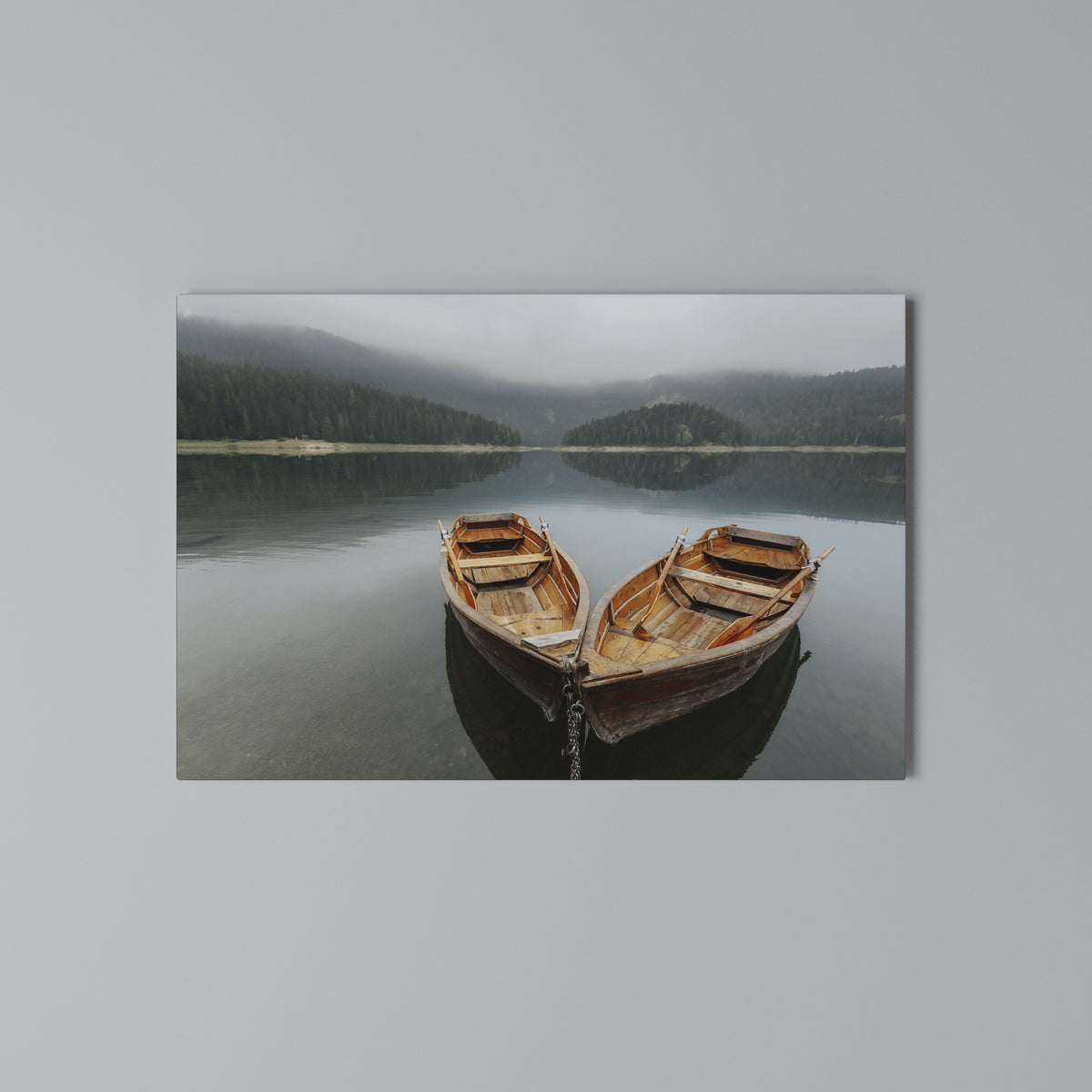 HARMONY OF BOATS Cuadro en lienzo horizontal