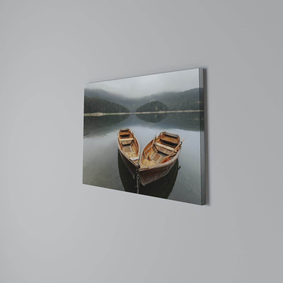 HARMONY OF BOATS Cuadro en lienzo horizontal