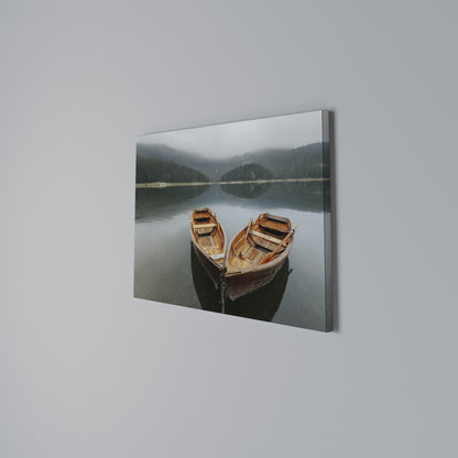HARMONY OF BOATS Cuadro en lienzo horizontal