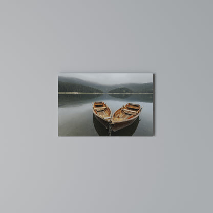 HARMONY OF BOATS Cuadro en lienzo horizontal