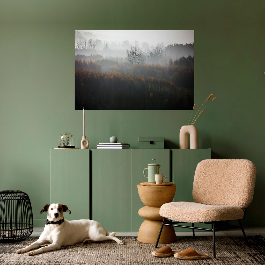 AUTUMNAL HAZE Peel and Stick Horizontal Poster