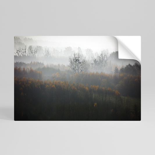 AUTUMNAL HAZE Póster adhesivo horizontal