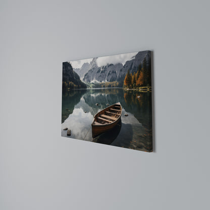 MOUNTAINSIDE REFLECTIONS Cuadro en lienzo horizontal