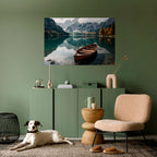 MOUNTAINSIDE REFLECTIONS Póster Horizontal Adhesivo