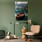 MOUNTAINSIDE REFLECTIONS Peel and Stick Vertical Poster