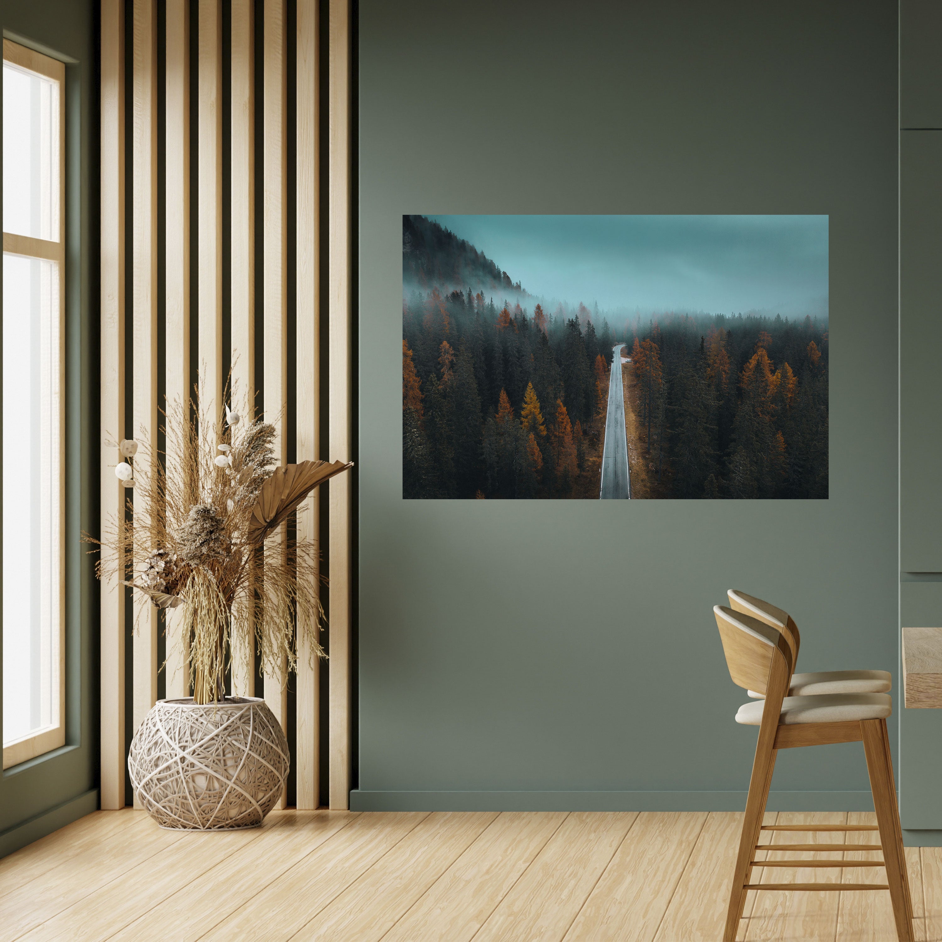 Póster horizontal autoadhesivo "ESCAPE EN CARRETERA SERENA"